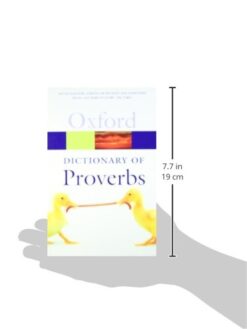 Oxford Dictionary Of Proverbs Back Cover Image