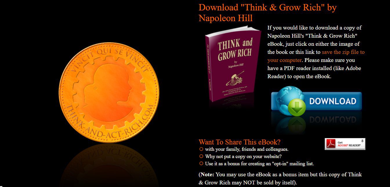 Download Think & Grow Rich by Napoleon Hill Free eBook