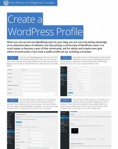 Get a WordPress Profile