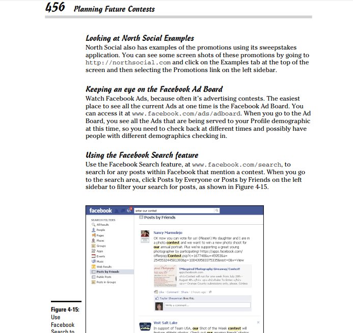 Planning Future Contests Facebook-Marketing-All-in-One-For-Dummies