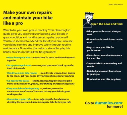 Make your own repairs and maintain your bike like a pro
