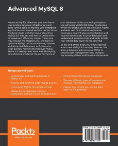 Advanced MySQL 8 - Eric Vanier Book