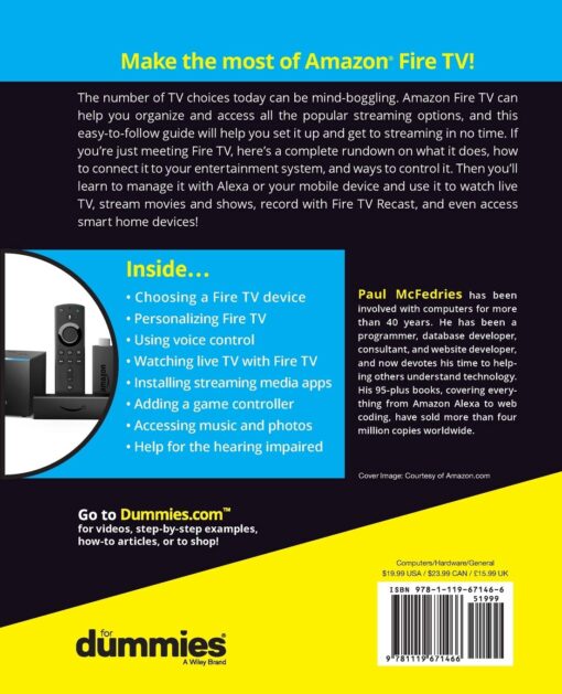 Amazon Fire TV For Dummies eBook