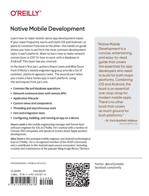 Native Mobile Development - Shaun Lewis. Book