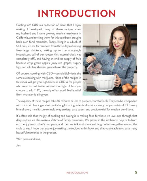 Cooking with CBD - Jen Hobbs Book