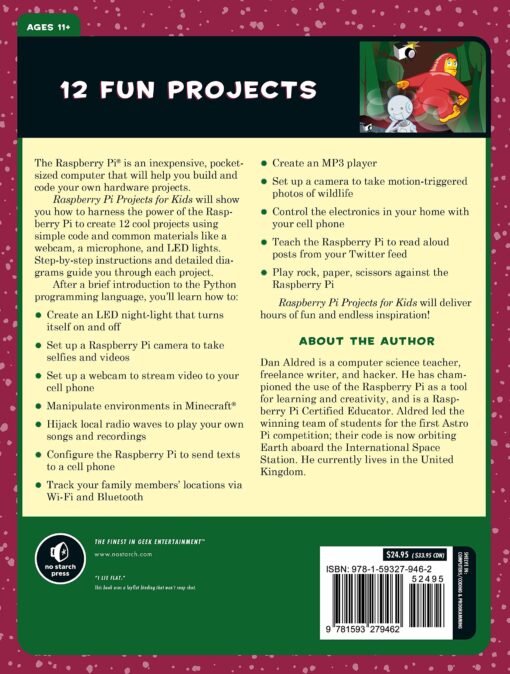 Raspberry Pi Projects for Kids - Dan Aldred Book